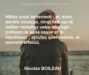 Citation de Nicolas BOILEAU