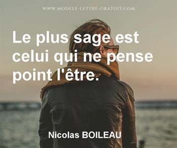 Citation de Nicolas BOILEAU