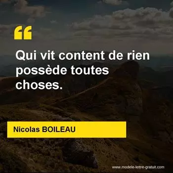 Citation Nicolas BOILEAU