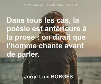 Citation de Jorge Luis BORGES