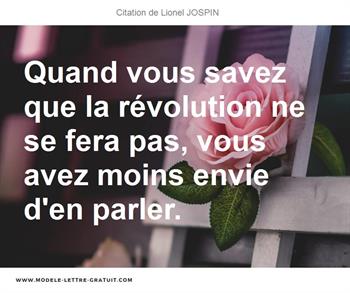 Citations Lionel JOSPIN