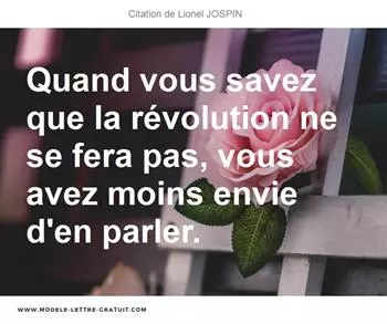 Citations Lionel JOSPIN