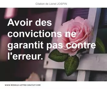 Citations Lionel JOSPIN