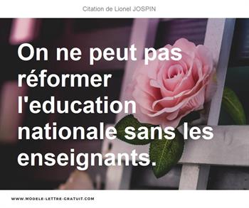 Citations Lionel JOSPIN