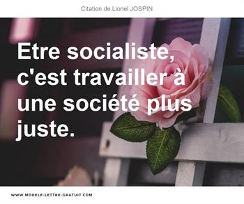 Citations Lionel JOSPIN