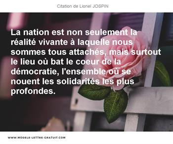Citations Lionel JOSPIN