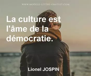 Citation de Lionel JOSPIN