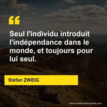 Citation Stefan ZWEIG