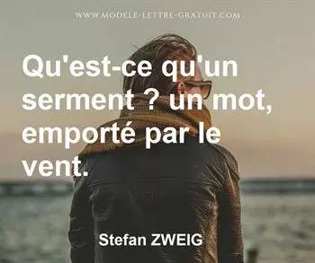 Citation de Stefan ZWEIG