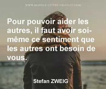 Citation de Stefan ZWEIG