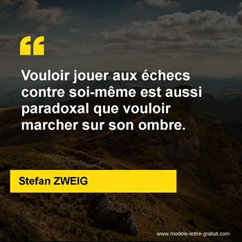 Citation de Stefan ZWEIG