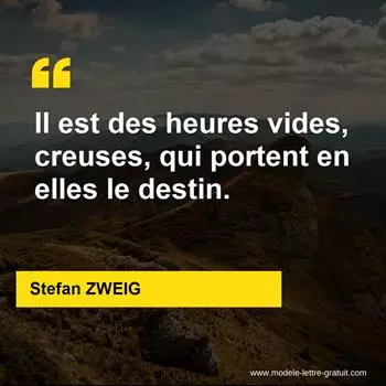Citation Stefan ZWEIG