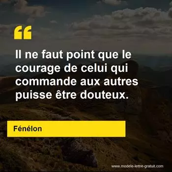 Citation Fénélon