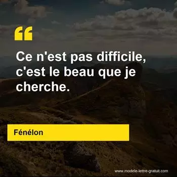 Citation Fénélon