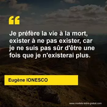 Citation Eugène IONESCO