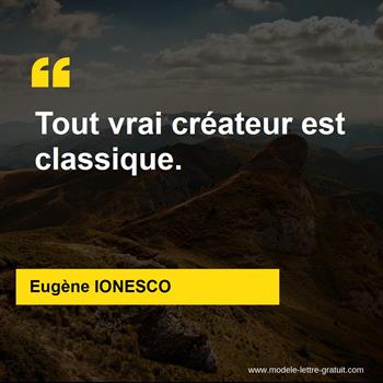 Citation de Eugène IONESCO