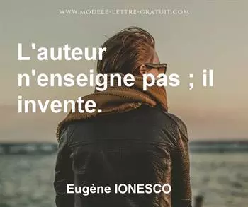Citation de Eugène IONESCO