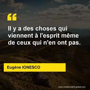 Citation Eugène IONESCO