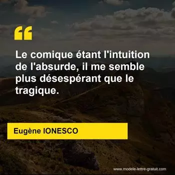Citation Eugène IONESCO