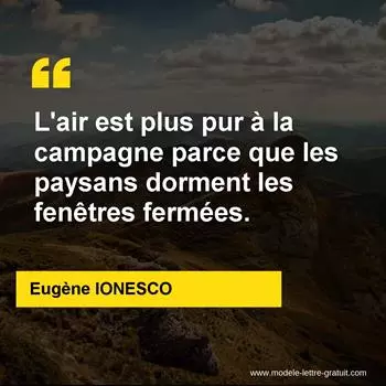 Citation Eugène IONESCO