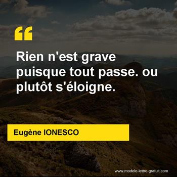 Citation de Eugène IONESCO