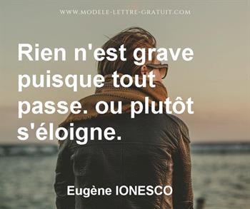 Citation de Eugène IONESCO