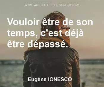 Citation de Eugène IONESCO