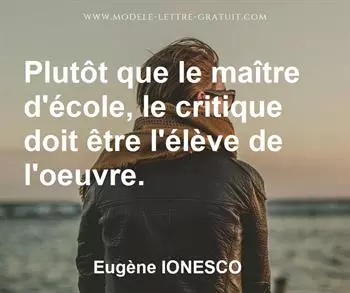 Citation de Eugène IONESCO