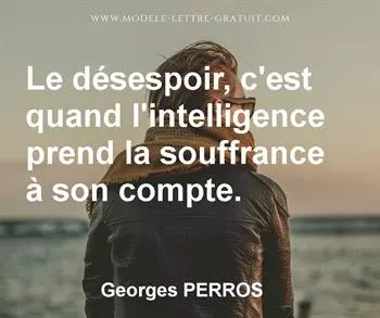 Citation de Georges PERROS