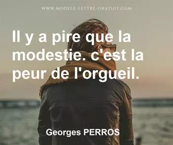 Citation de Georges PERROS