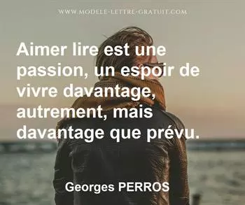 Citation de Georges PERROS