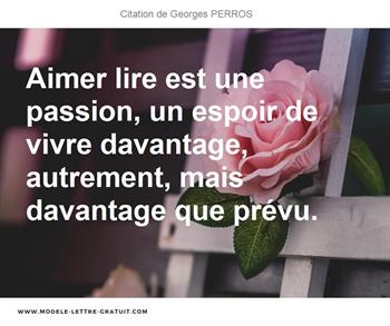 Citations Georges PERROS