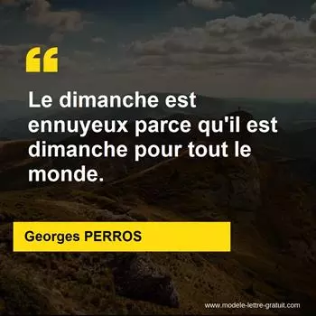 Citation Georges PERROS