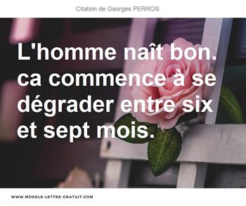 Citations Georges PERROS