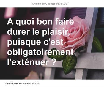 Citations Georges PERROS
