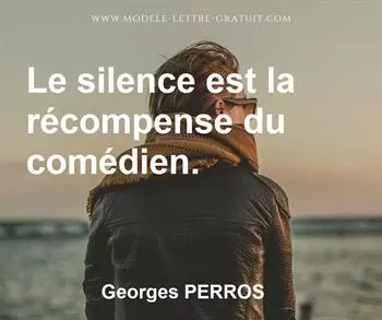 Citation de Georges PERROS