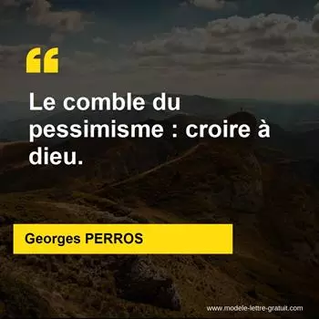Citation Georges PERROS