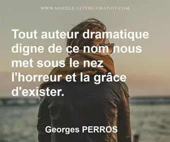 Citation de Georges PERROS