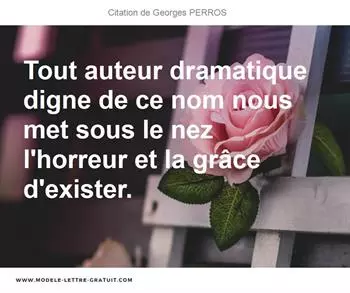 Citations Georges PERROS