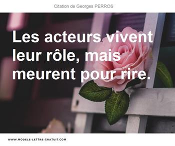 Citations Georges PERROS
