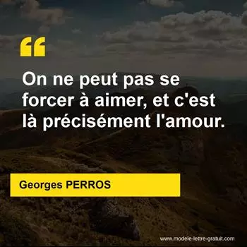 Citation Georges PERROS
