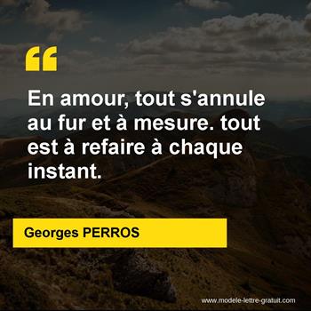 Citation de Georges PERROS