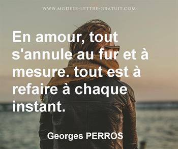 Citation de Georges PERROS