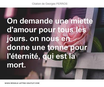 Citations Georges PERROS