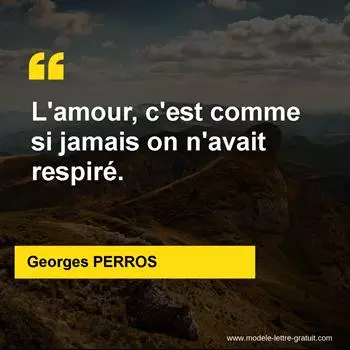 Citation Georges PERROS