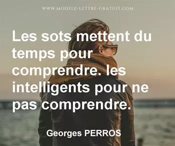 Citation de Georges PERROS