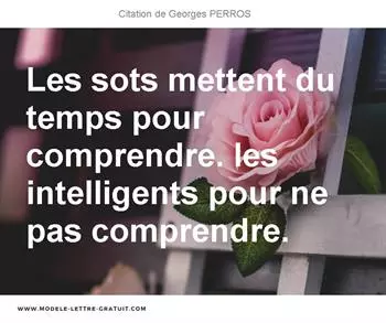 Citations Georges PERROS