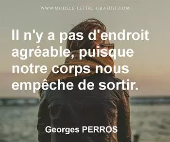 Citation de Georges PERROS