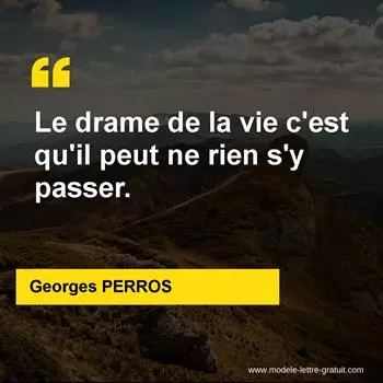 Citation Georges PERROS