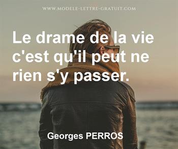 Citation de Georges PERROS